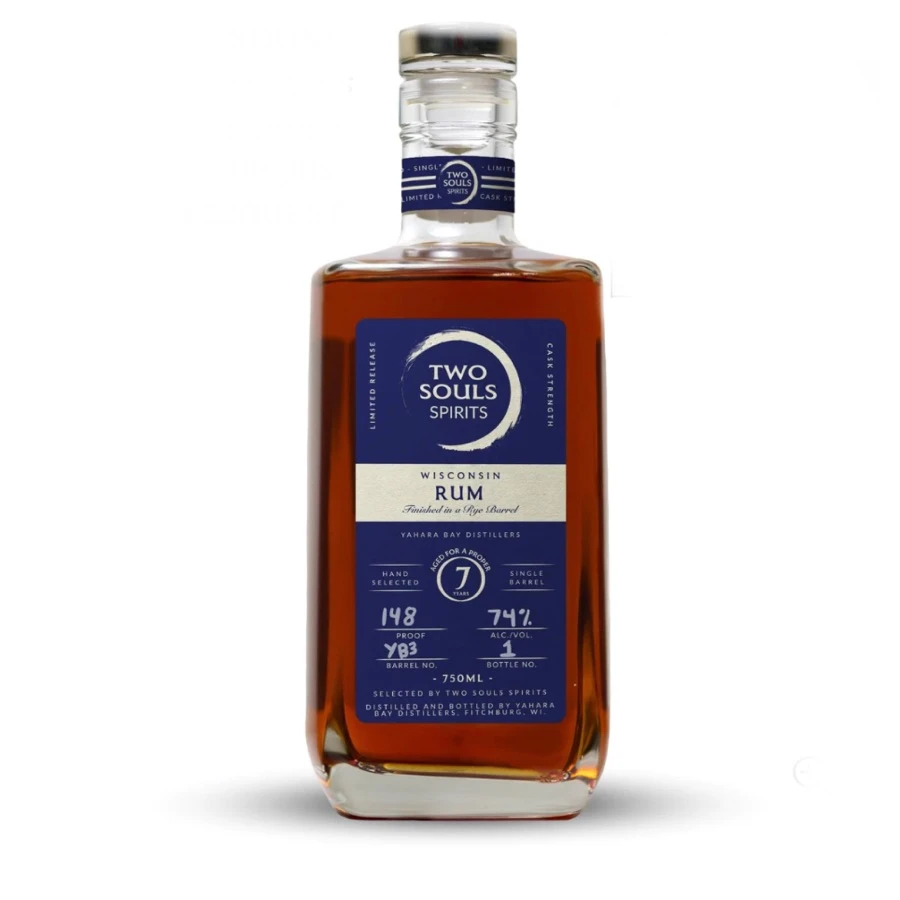Two Souls Spirits 7-Year Wisconsin Rum, The Rum King (Yahara Bay Distillers)