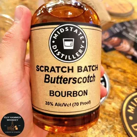 Midstate Distillery Butterscotch Bourbon Whiskey Scratch Batch