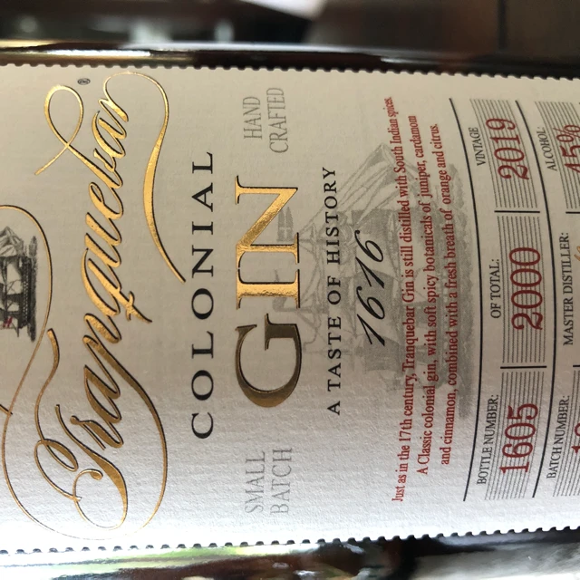 Tranquebar colonial gin