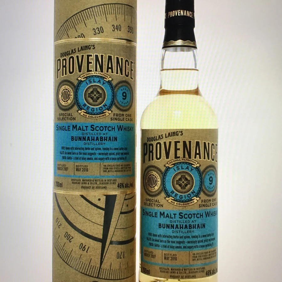 Bunnahabhain 9 Year Old 2007 (cask 11642) Provenance (Douglas Laing) Whisky
