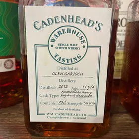 Glen Garioch 11 years Amontillado (Cadenhead's Warehouse Tasting)