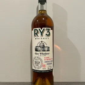RY3 Whiskey - Rye Whiskey Cask Strength Cognac Cask Finish Private Reserve Barrel Select