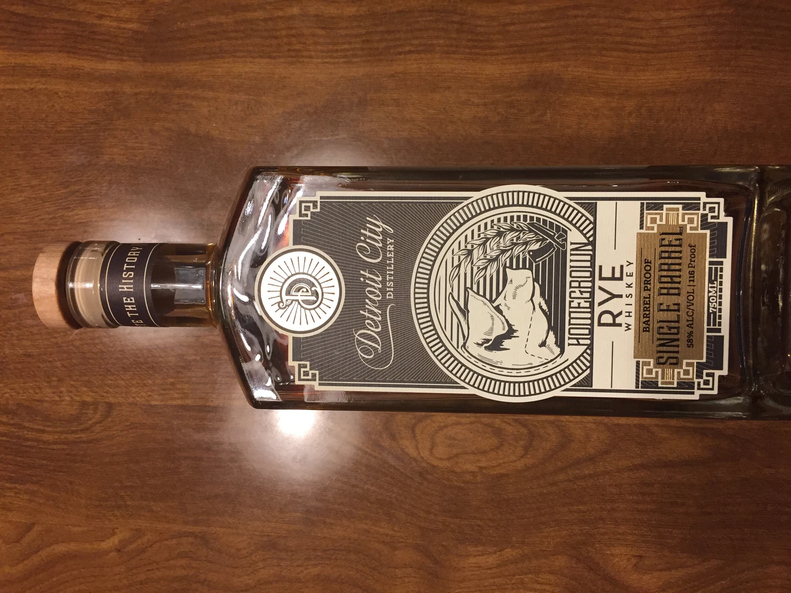 Detroit City Distillery Homegrown Rye Barrel Proof Single Barrel