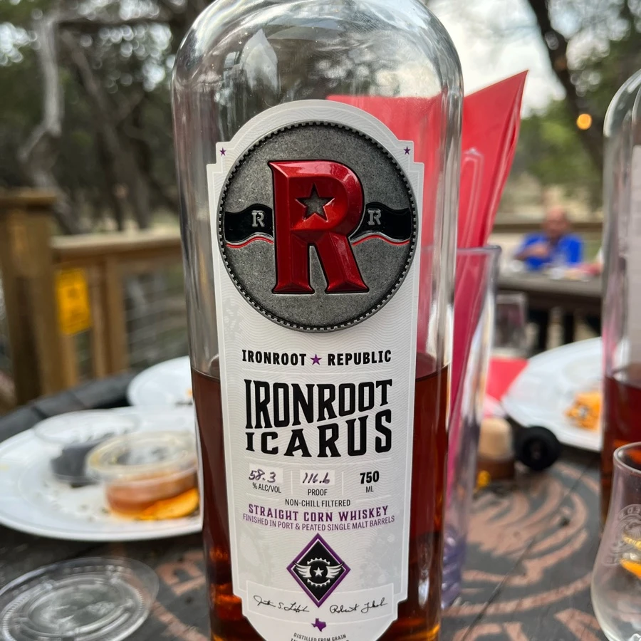 Ironroot Icarus Straight Texas Corn Whiskey
