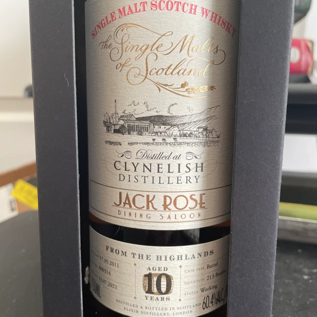 Clynelish 10 years old (Single malts of Scotland) (Jack Rose pick)