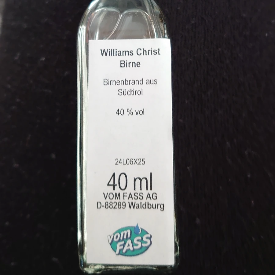 Vom Fass Williams Christ Birne aus Südtirol