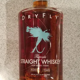 Dry Fly Triticale Straight Whiskey Port Barrel Finish