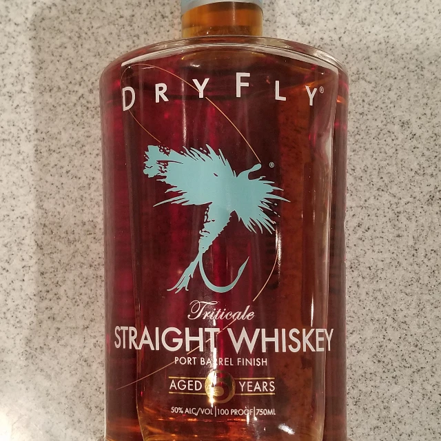 Dry Fly Triticale Straight Whiskey Port Barrel Finish