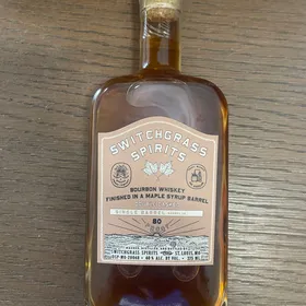 Switchgrass Spirits Bourbon Whiskey Finished in a Maple Syrup Barrel - Double Casked