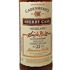 Cadenhead's Teaninich 22 years 1993 Sherry Cask