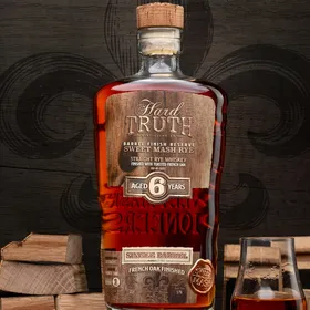 Hard Truth Barrel Finish Reserve Sweet Mash Straight Rye Whiskey Finished with Toasted French Oak - Single Barrel - Aged 6 Years