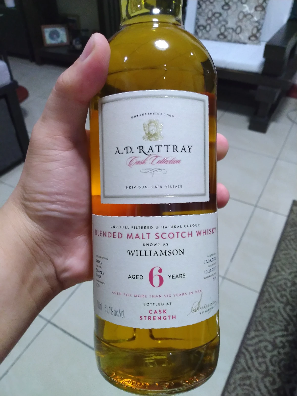 A.D. Rattray Cask Collection "Williamson"