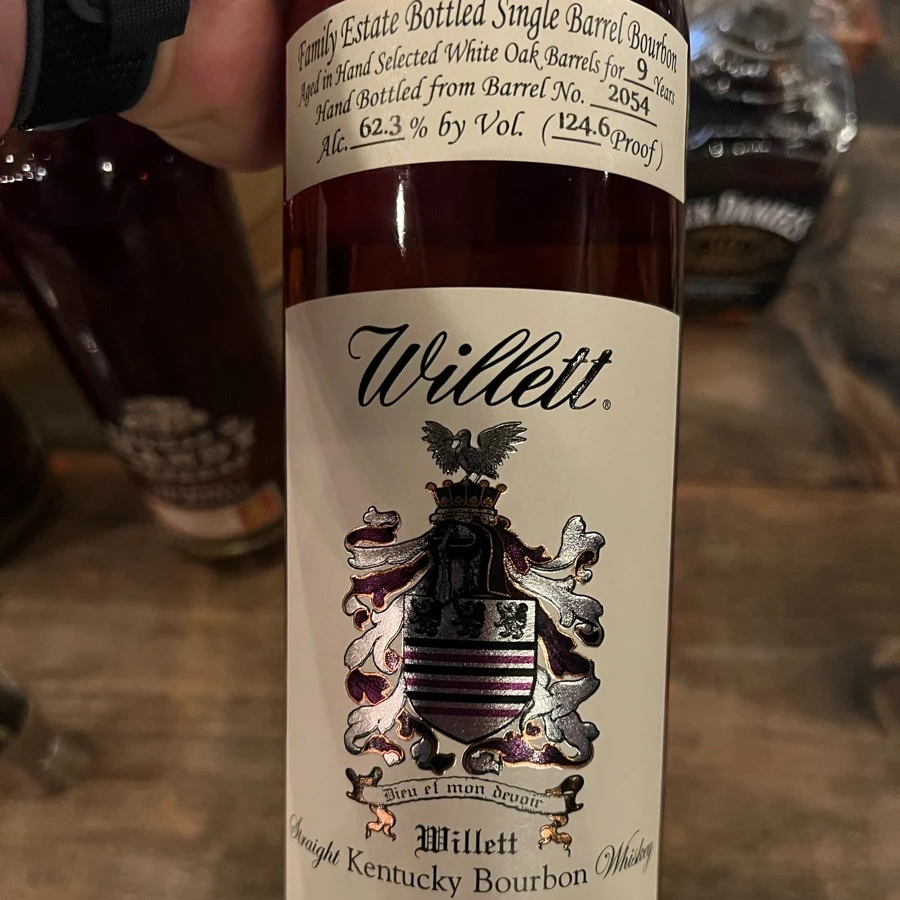 Willett Family Estate 9 Year Single Barrel Straight Bourbon Whiskey #2054