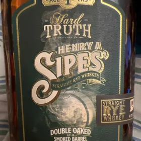 Henry A Sipes Straight Rye Whiskey