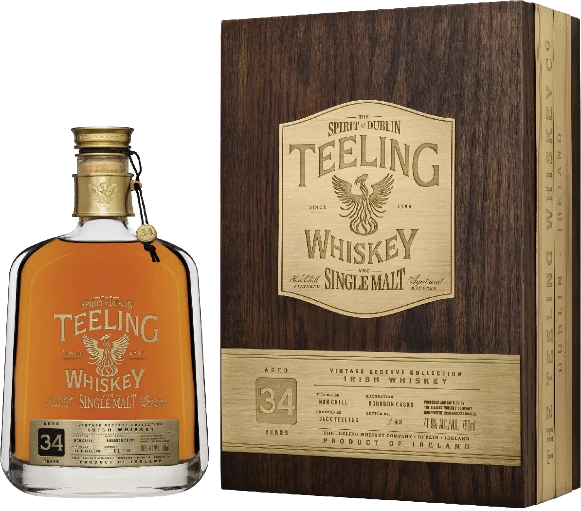 Teeling 34 Year Vintage Reserve Single Malt Irish Whiskey