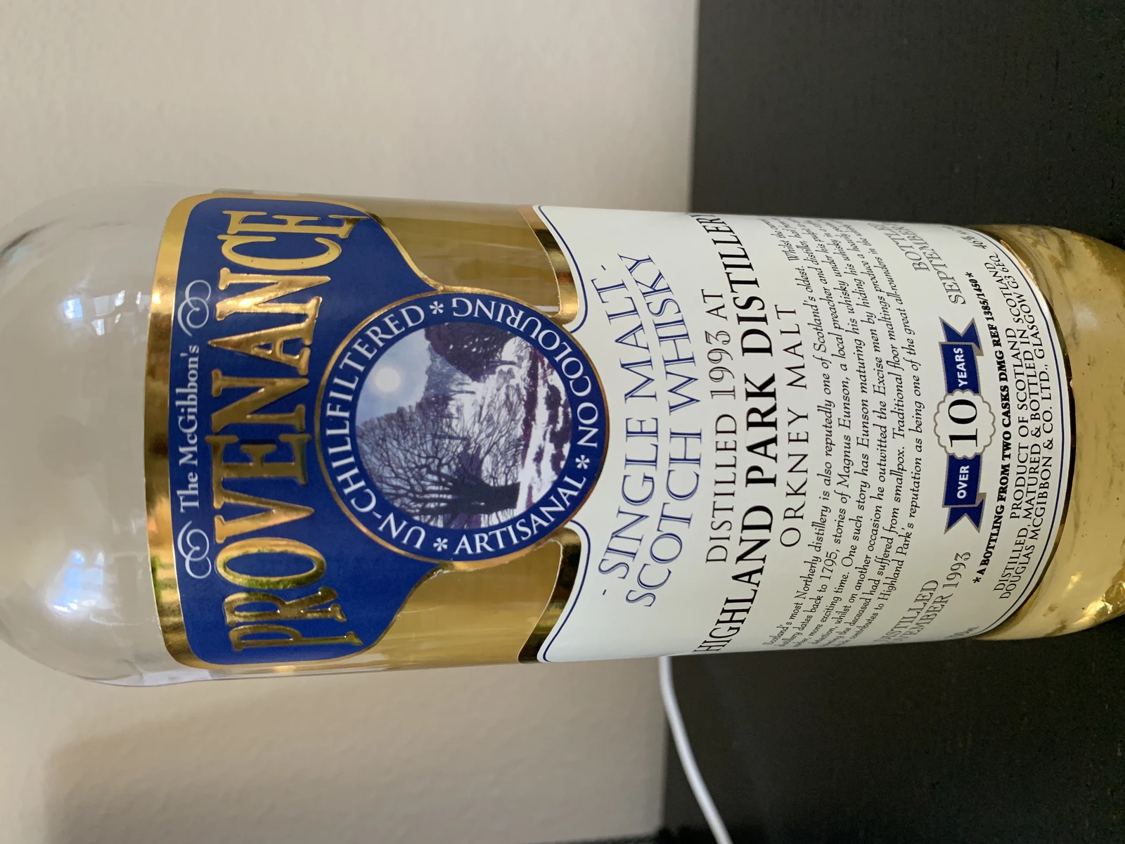 Highland Park Provenance 10yr 1993