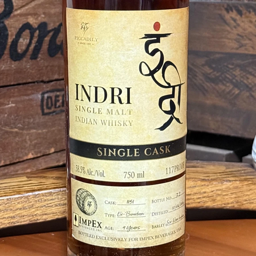 Indri 2014 9 Years (Single Cask No. 1151)