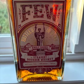 FEW straight bourbon whiskey bottled in bond single barrel
