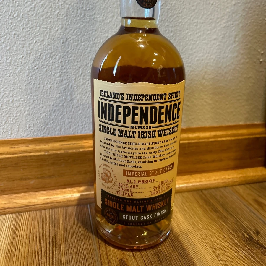 Independence Single Malt Irish Whiskey