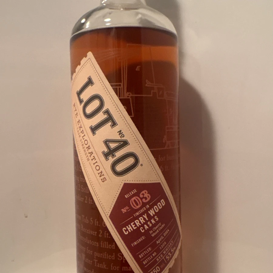 Lot 40 Rye Explorations Release No. 03 Cherry Wood Cask