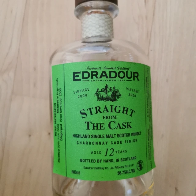 Edradour Straight from the Cask Chardonnay Cask finish