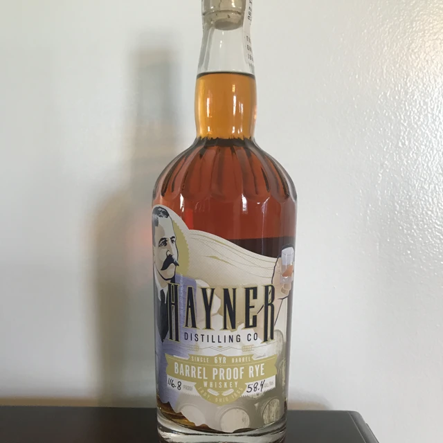 Hayner Distilling Co Single Barrel Proof Rye