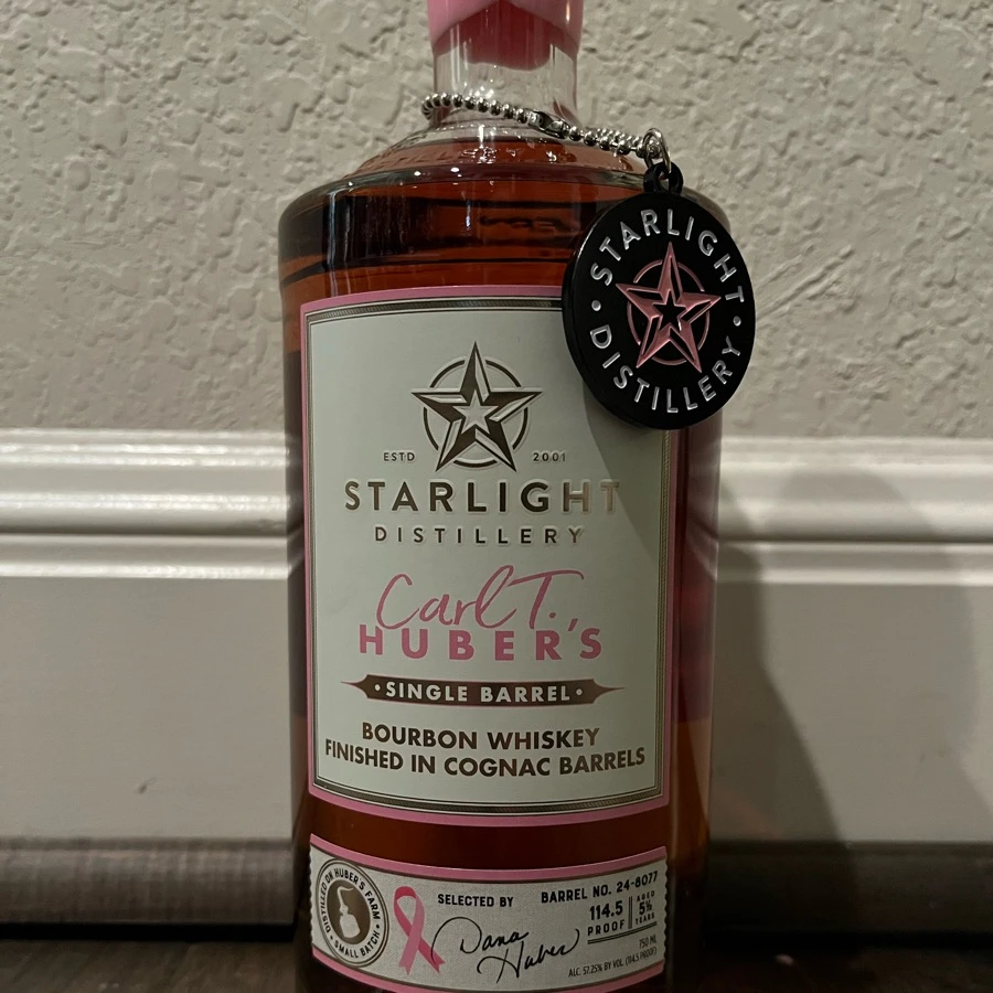 Starlight Bourbon Finished in Cognac Barrels Single Barrel (Selected by Dana Huber - Breast Cancer awareness)