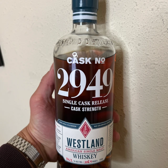 Westland Single Cask Release Cask No. 2949