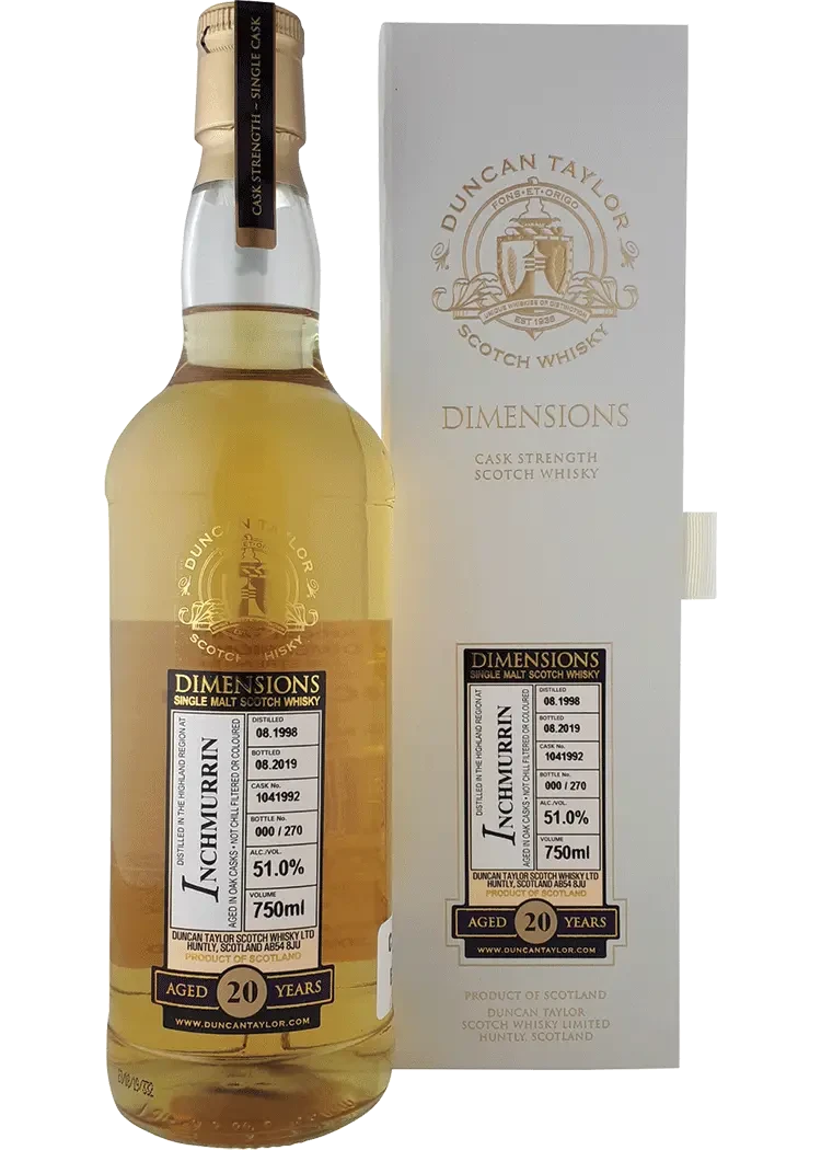 Dimensions Inchmurrin 20 Yr