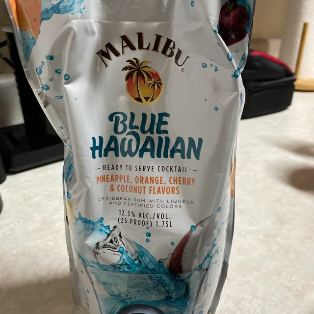 Malibu blue Hawaiian