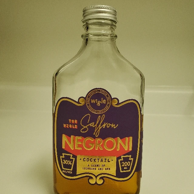 The Wigle Saffron Negroni Cocktail