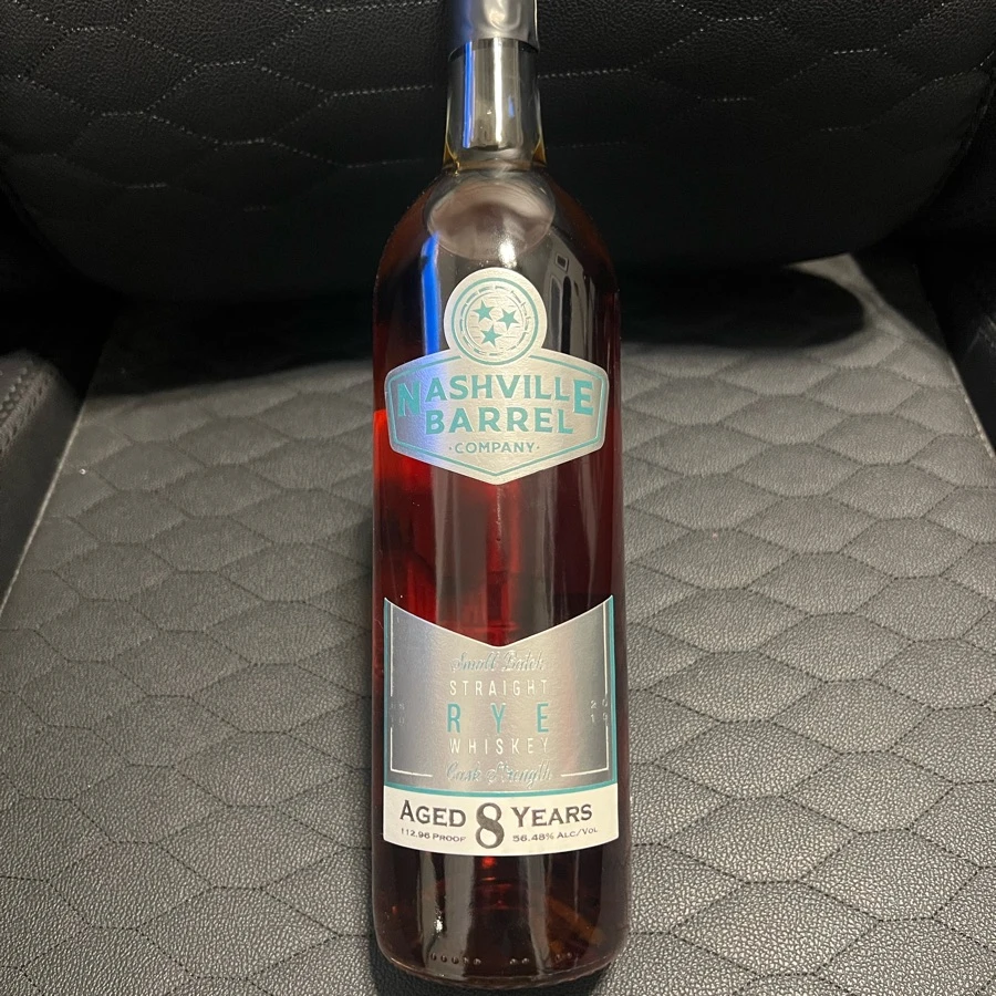 Nashville Barrel Company Small Batch Cask Strength Straight Rye Whiskey