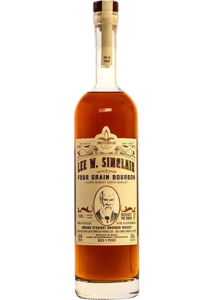 Spirits of French Lick Bottled in Bond Lee W. Sinclair 4 Grain Bourbon