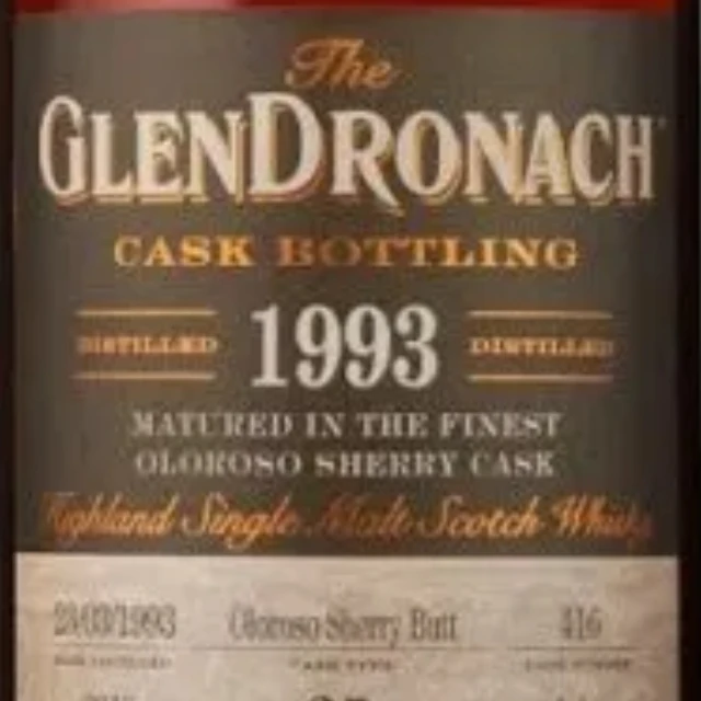 GlenDronach 25yo 1993 #416 Oloroso Butt 