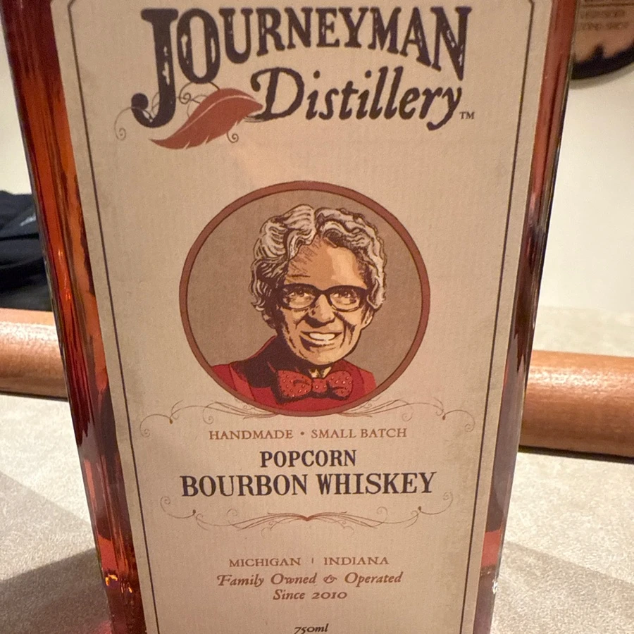 Journeyman Distillery Popcorn Bourbon Whiskey