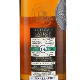 Duncan Taylor GlenAllachie 14 year old Single Sherry Cask Binny's Handpicked 2008