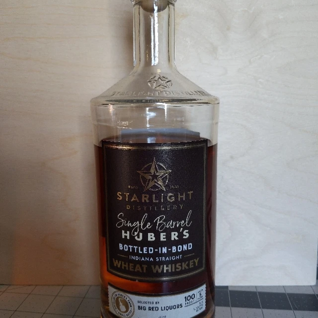 Starlight Single Barrel Huber's Bottled in Bond Wheat Whiskey