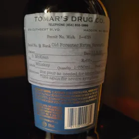 Old Forester Single Barrel I8 "Tomar's Drug Co." Pick