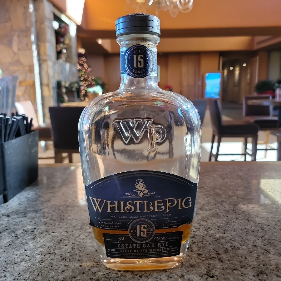 whistle pig estate oak rye 15 years aged