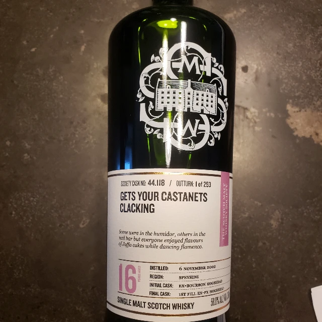 Gets Your Castanets Clacking 44.118 (SMWS)