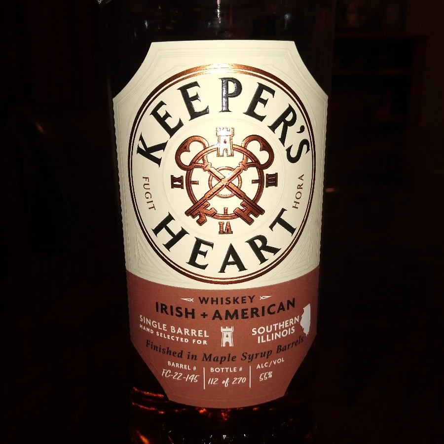 Keeper's Heart Irish + American Single Barrel Finished in Maple Syrup Barrels