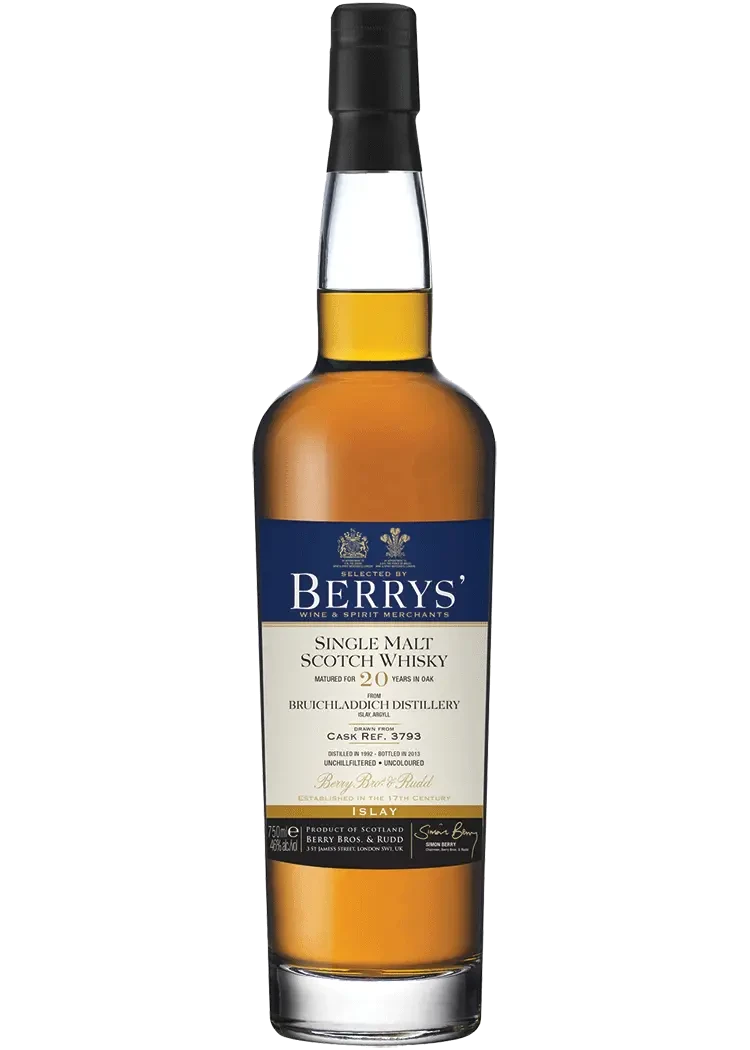 Berrys Bruichladdich 20yr Single Malt Scotch Whisky