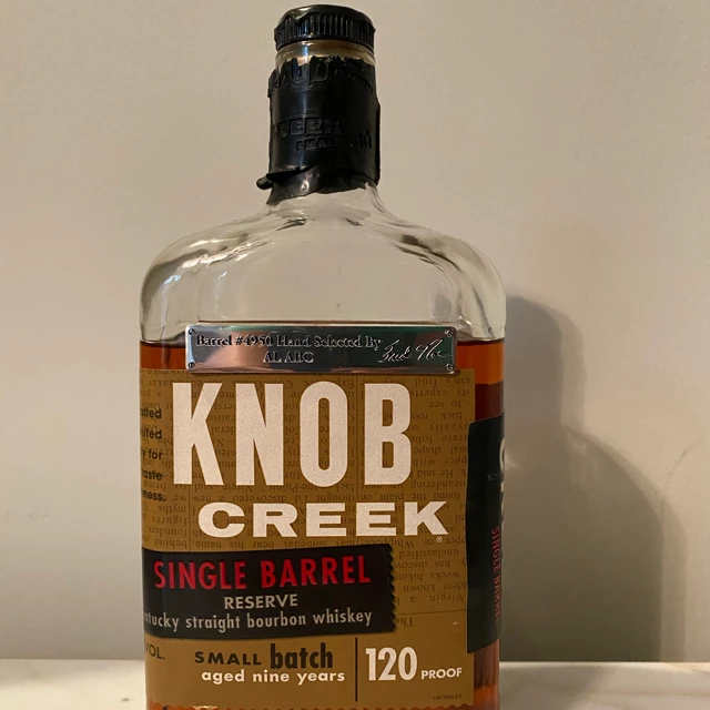 Knob Creek Single Barrel Reserve #4950 AL ABC