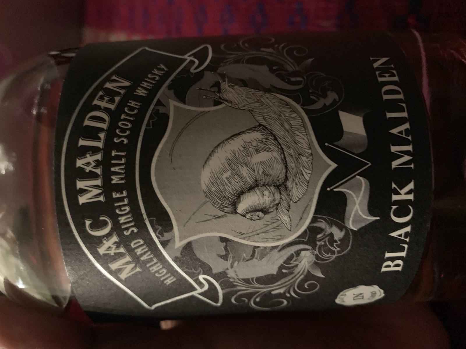 Mac Malden highland single malt scotch whiskey