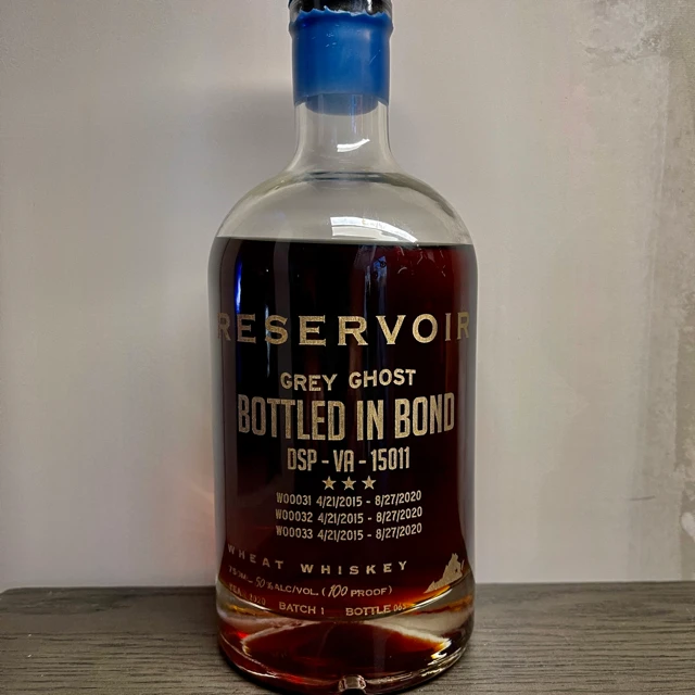 Reservoir Grey Ghost Wheat Whiskey bottled in bond