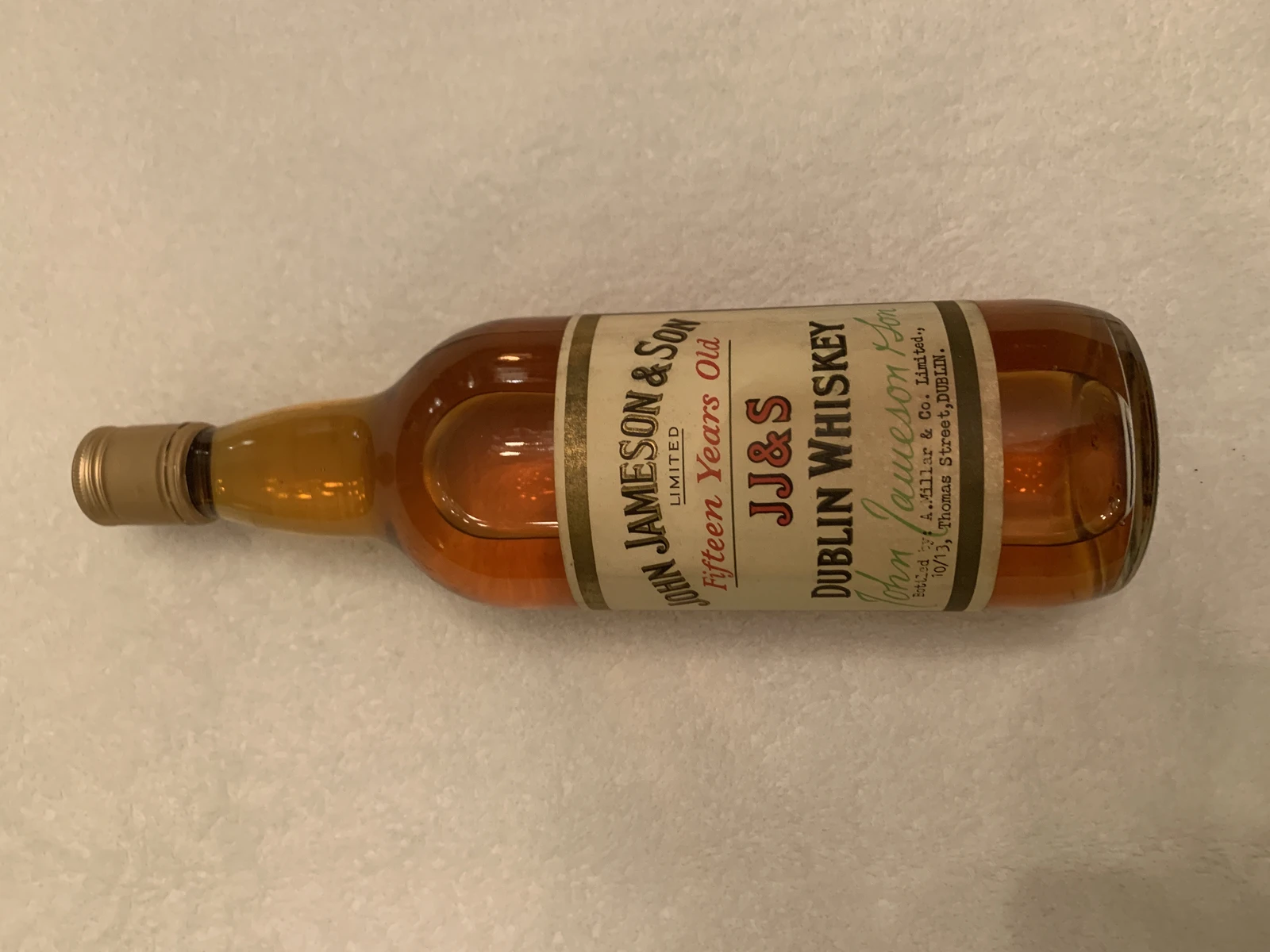 Jameson 15 year old A Millar Bottling (1950s)