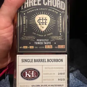 Three Chord Single Barrel Bourbon (K&L Store Pick)
