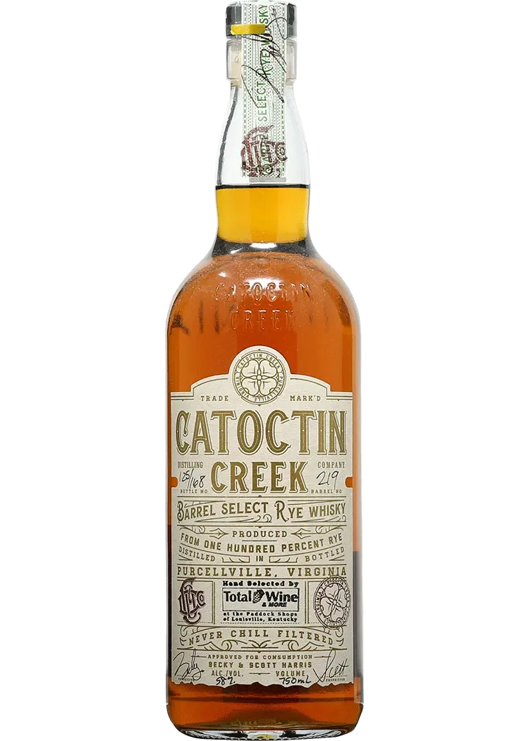 Catoctin Creek Rye Cask Proof Brlsel