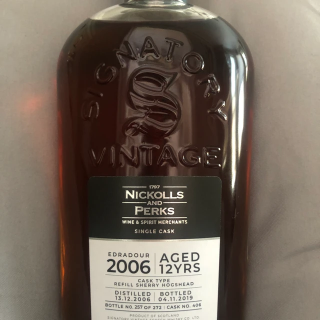 Edradour 2006 12 years old cask strength (Signatory Vintage)