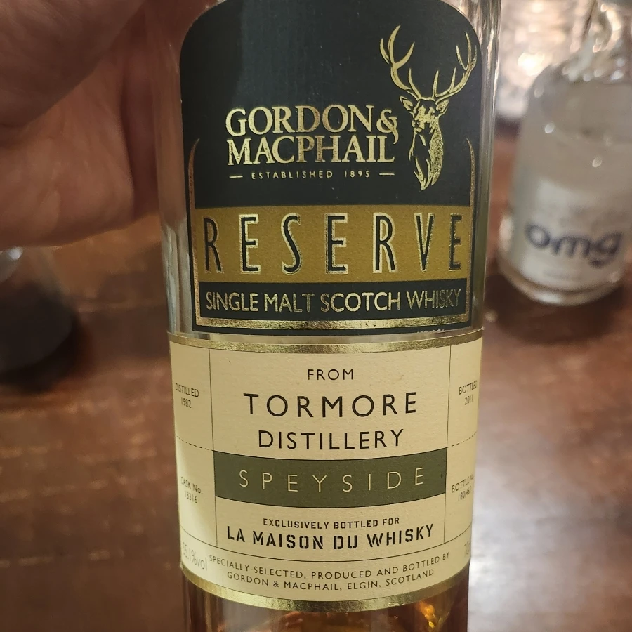 Tormore 1982 Gordon & McPhail reserve La Maison Du Whisky exclusive